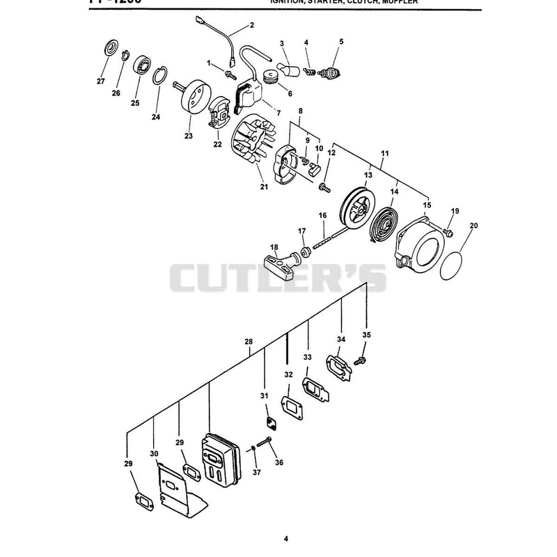 Ignition, Starter, Clutch, Muffler