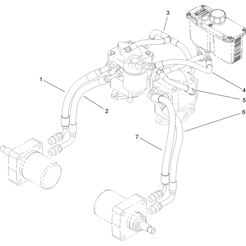 Hydraulic Plumbing Assembly