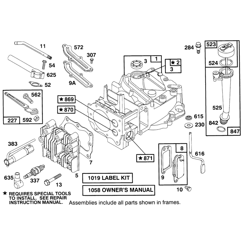 Engine Briggs and Stratton Model 12e802-0653-01
