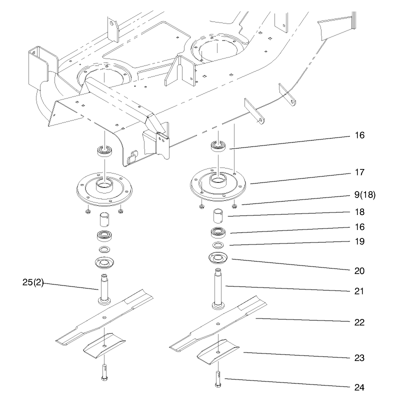 Spindle And Blade Assembly