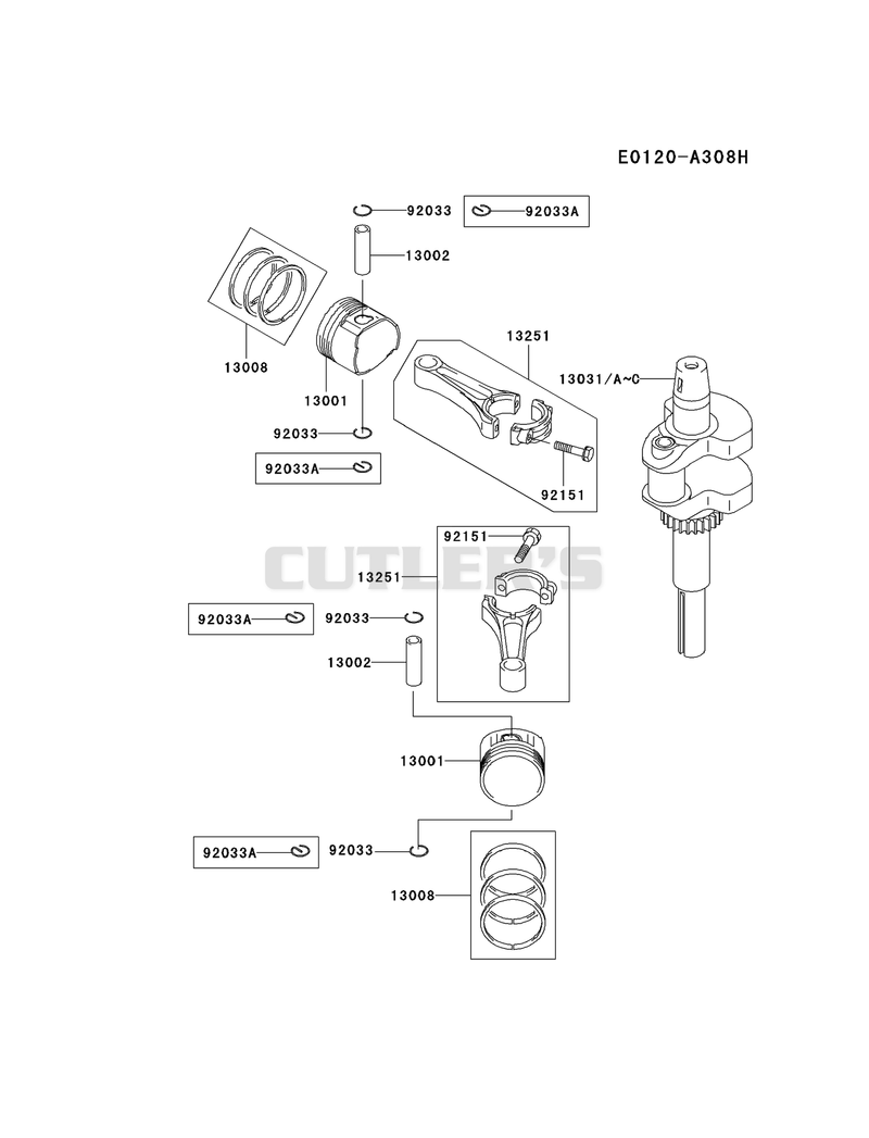 PISTON/CRANKSHAFT