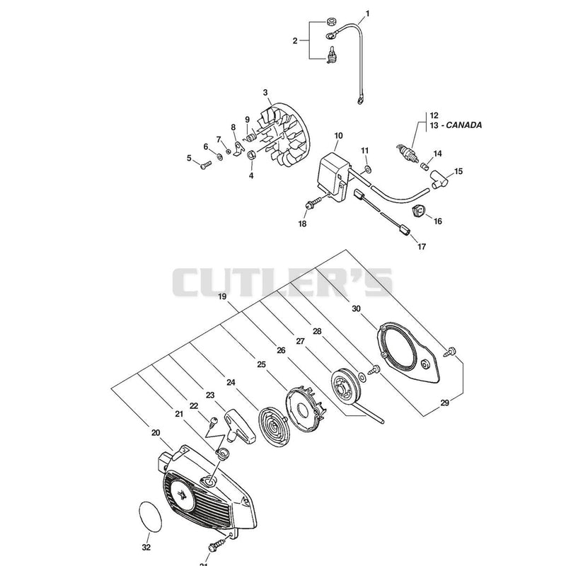 IGNITION, STARTER ASSEMBLY