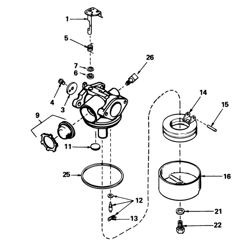 Carburetor No 632098