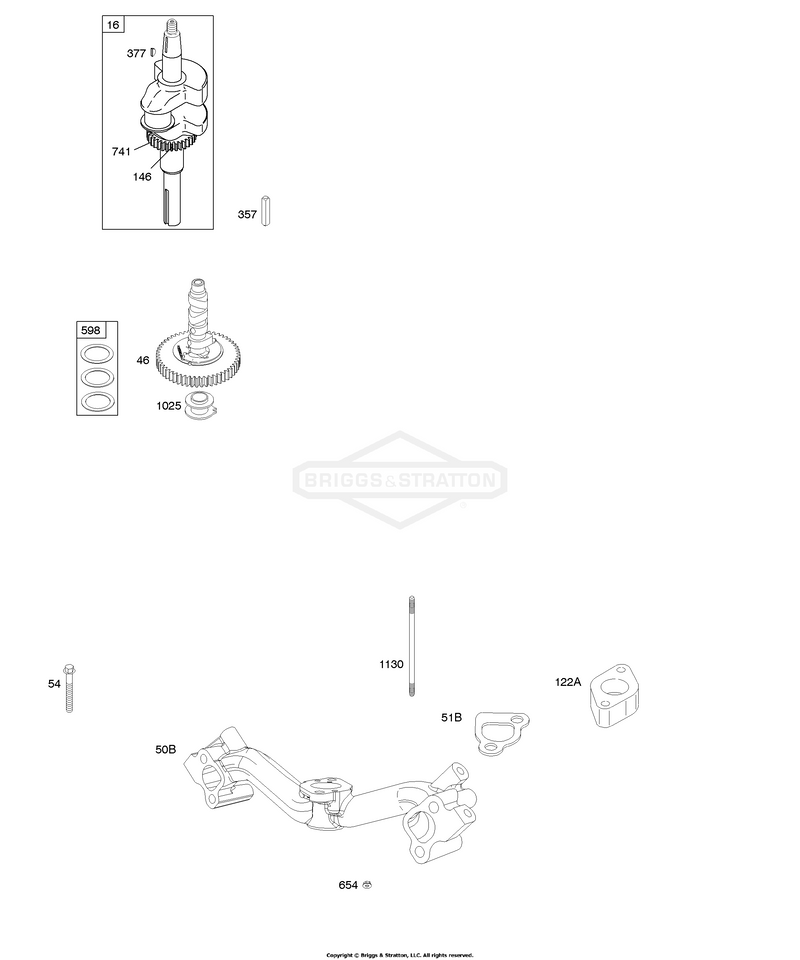 Camshaft, Crankshaft, Intake Manifold