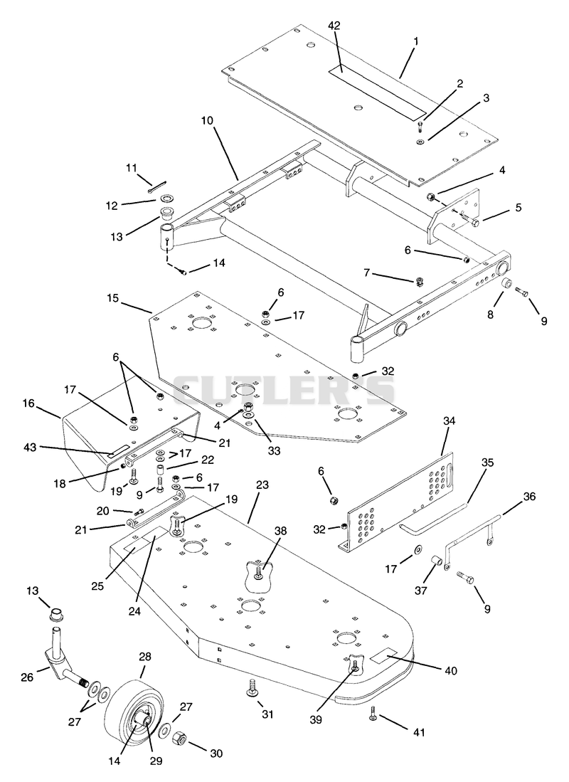 MOWER FRAME