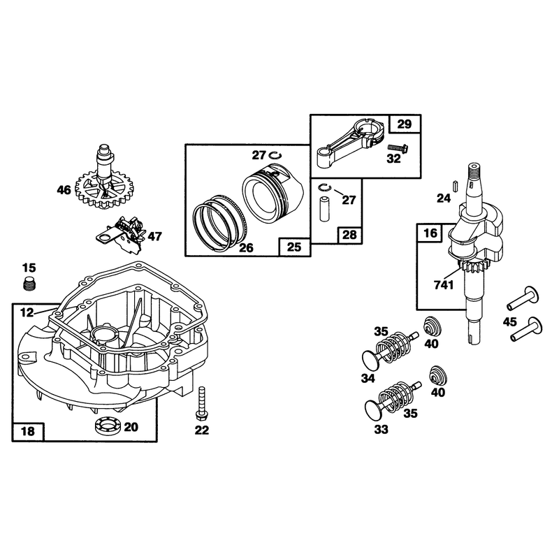Engine Briggs and Stratton Model 12a802-0611-01