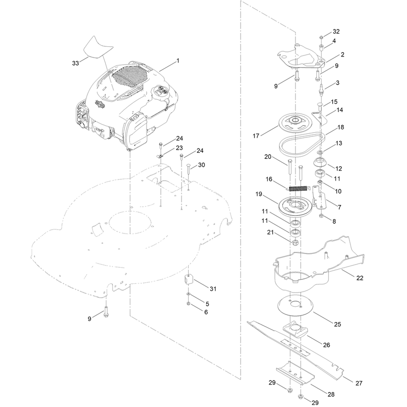 Engine and Blade Assembly