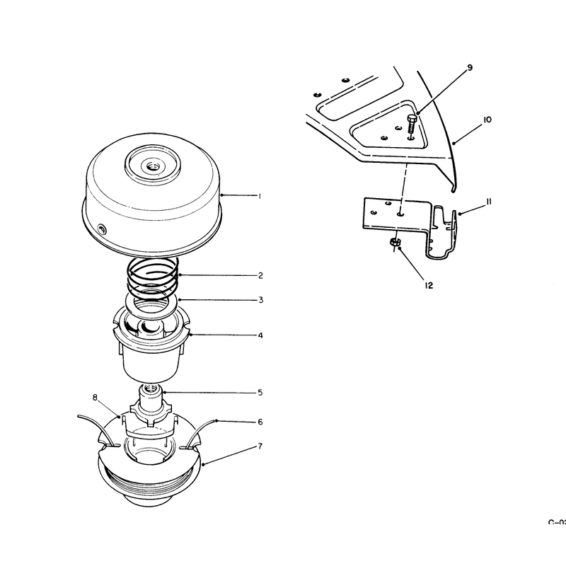 Duel Line Tap & Trim Head No. 46-2800 (optional)