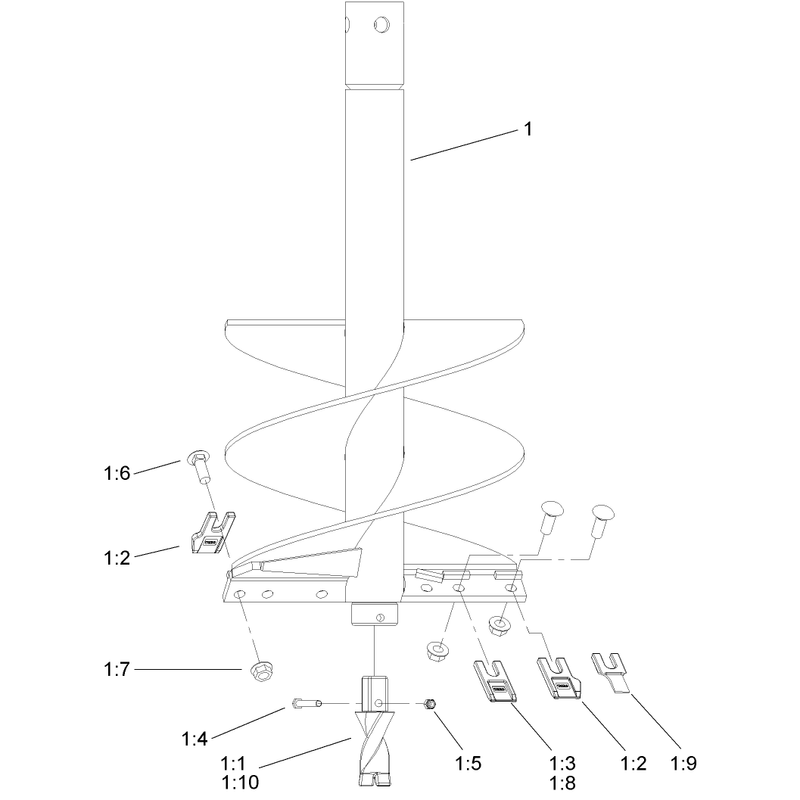 18 Inch Auger Assembly