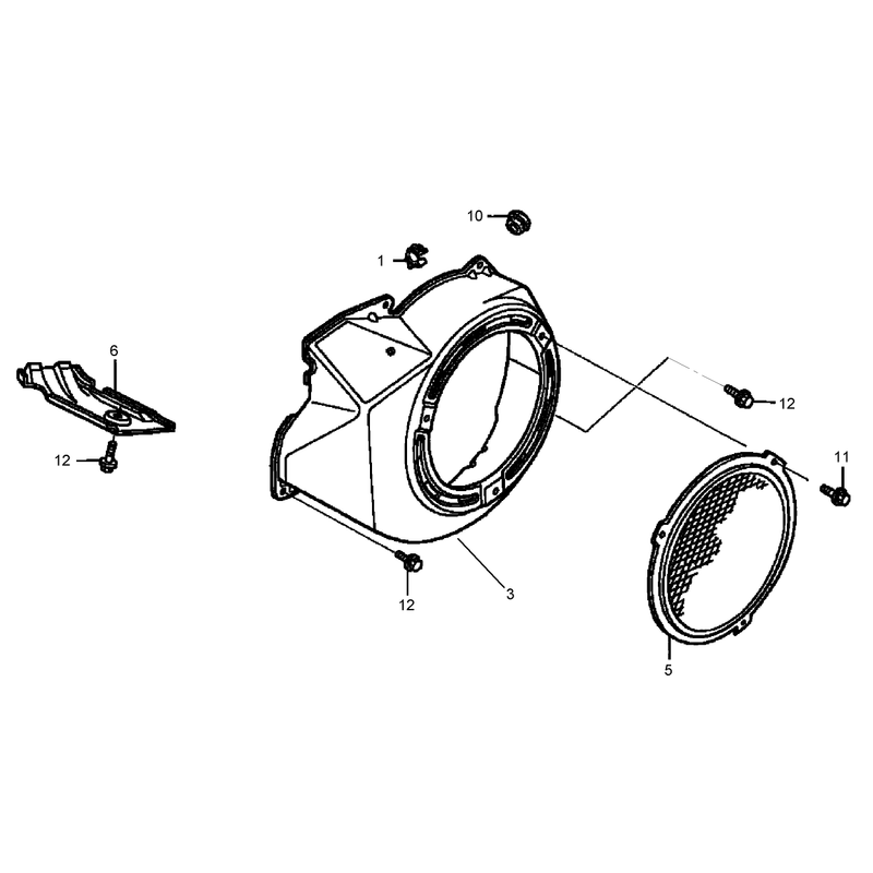 Fan Cover Assembly Honda GX390K1QNE2