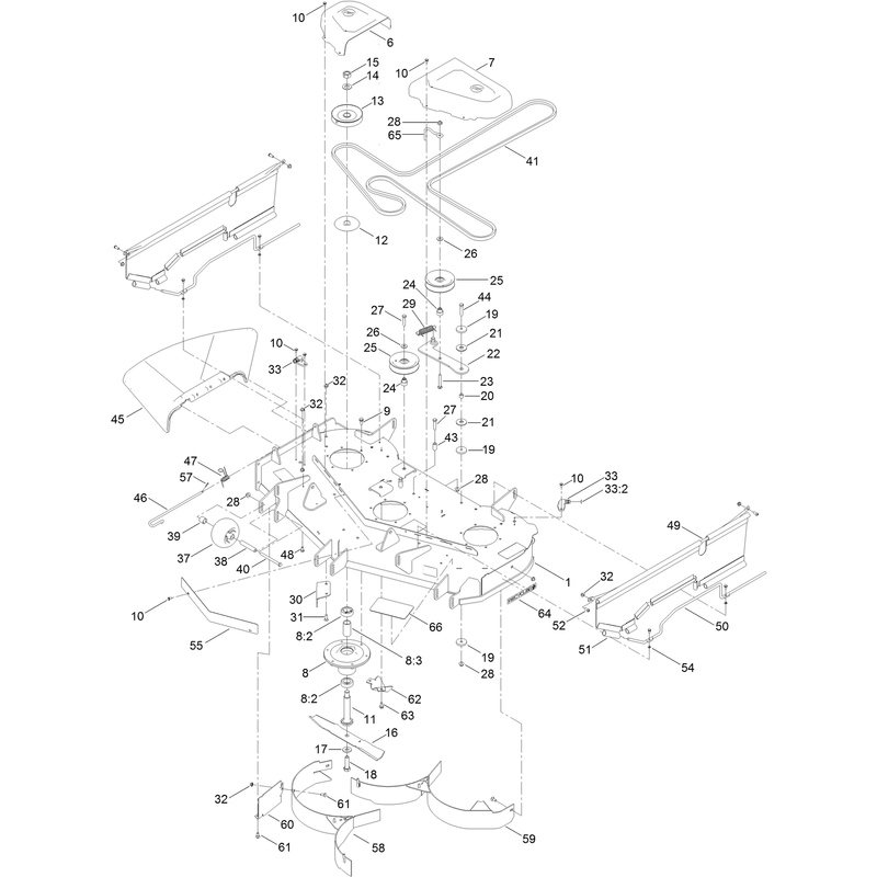 48 Inch Deck Assembly