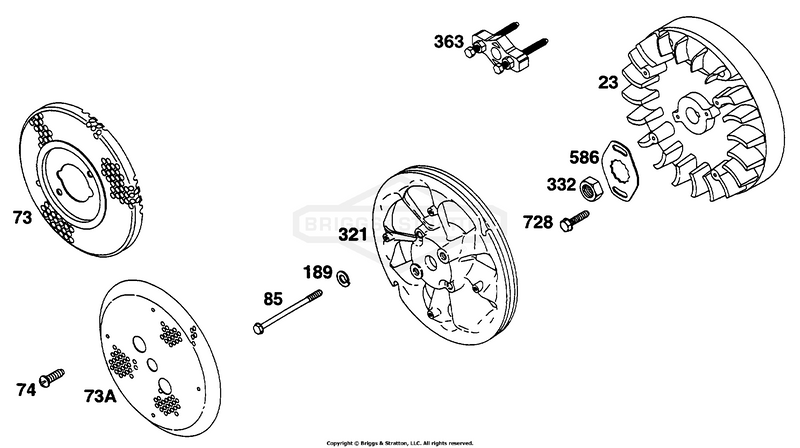 Flywheel, Fan, Screens