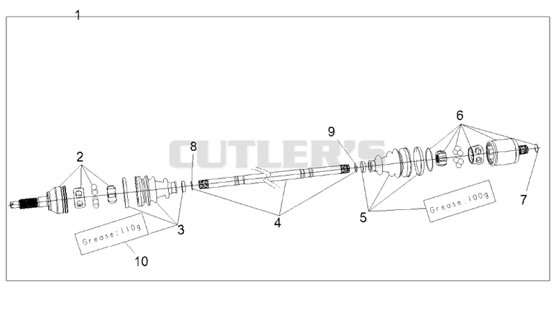 Drive Train, Drive Shaft, Rear