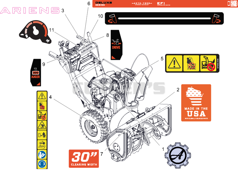 Decals - 30" - EFI
