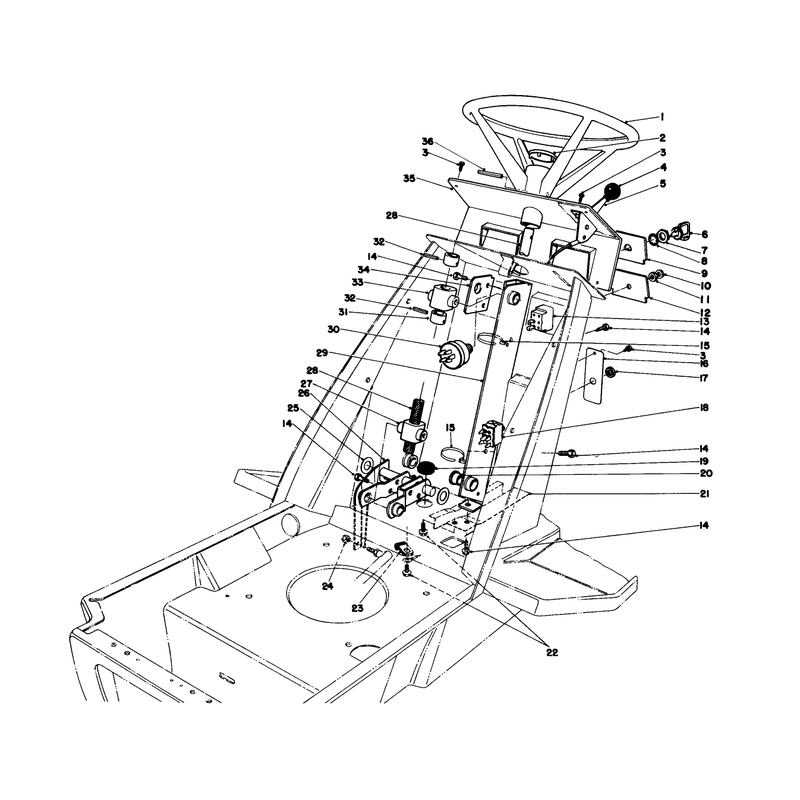 Steering Wheel & Dash Assembly