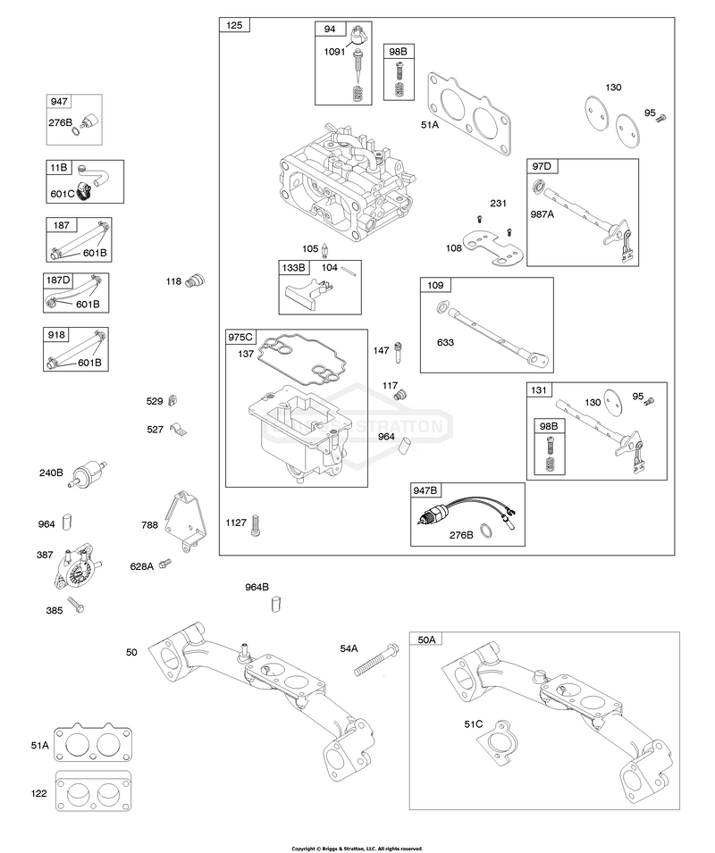 Carburetor, Fuel Supply, Intake Manifold,