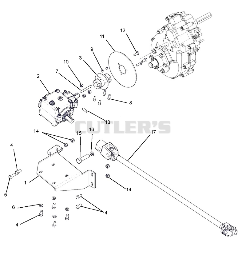 Transfer Case And Rear Driveshaft