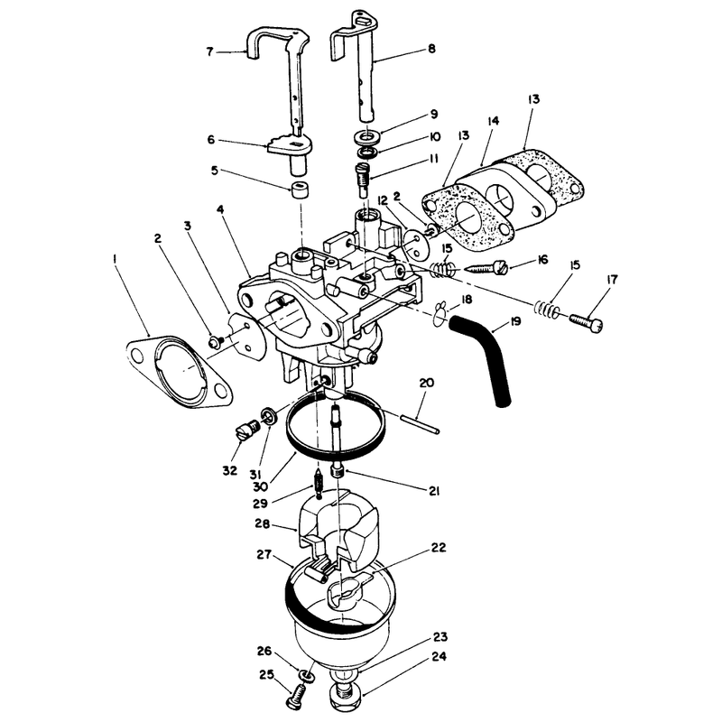Carburetor Assembly (engine Model No. Vm140)