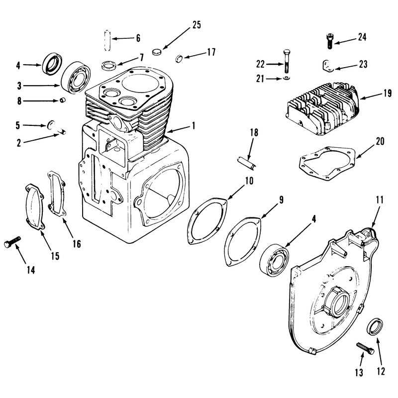 Kohler Crankcase And Cylinder Head