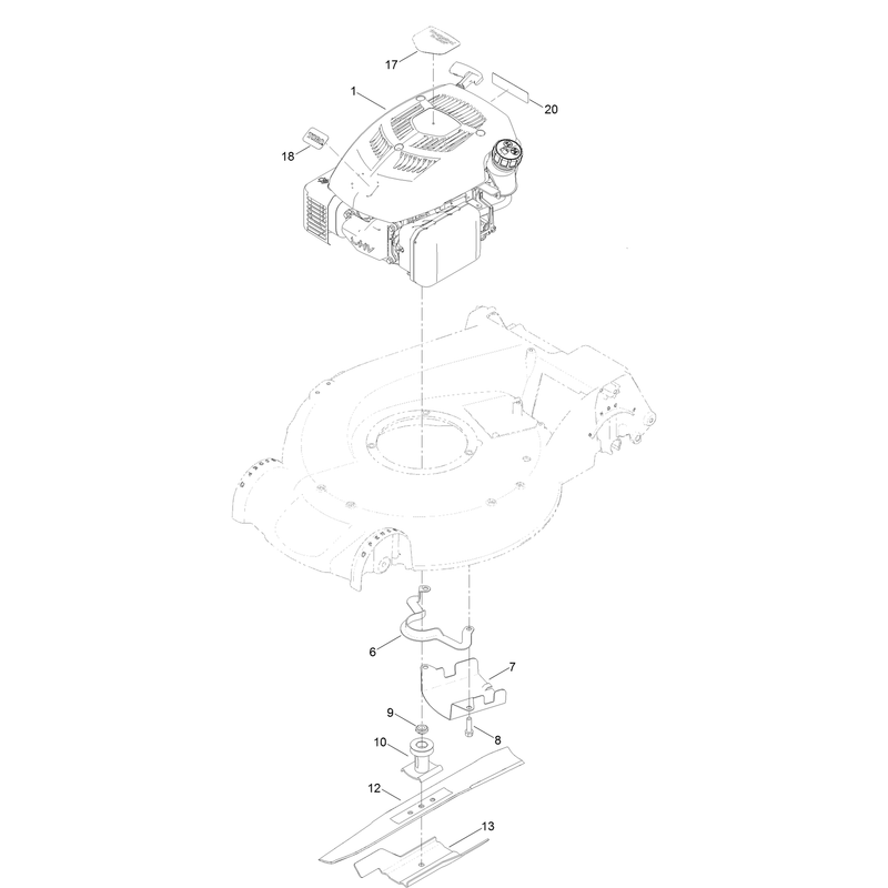 Engine and Blade Assembly