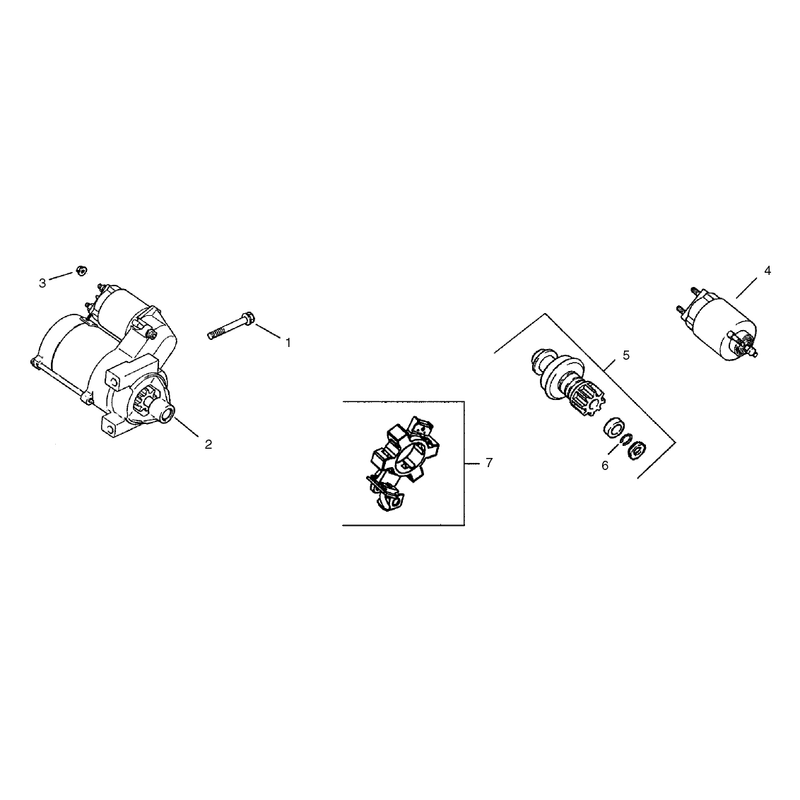 Starting System Assembly Group 7 Kohler CH23S-76550