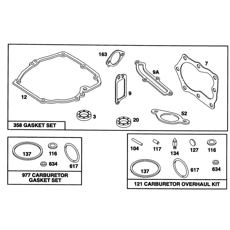 Engine Briggs and Stratton Model 122702-0182-01