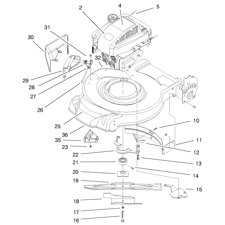 Engine and Blade Assembly
