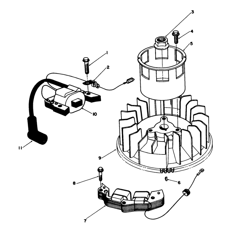 Magneto and Flywheel Assembly