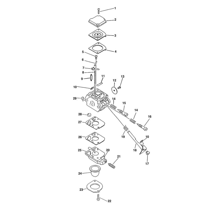CARBURETOR S/N 001001 - 161628
