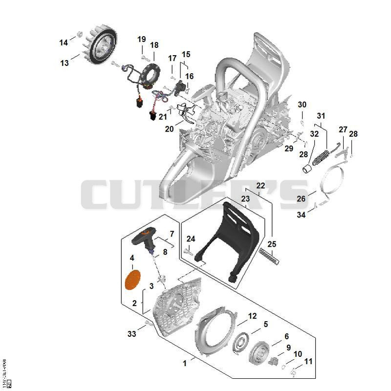 Ignition system, Fan housing
