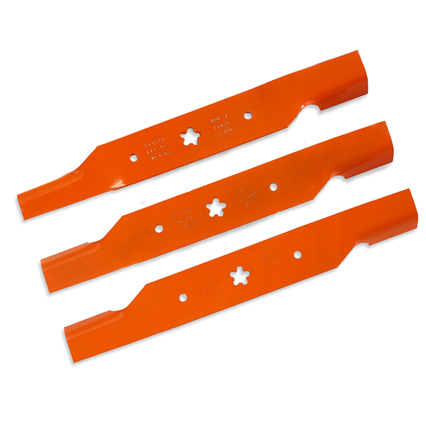 Husqvarna 586117303 Husqvarna 586117303 Pack of 3 Mulching Blades for Select Riding Lawn Mowers w/ 48" Deck