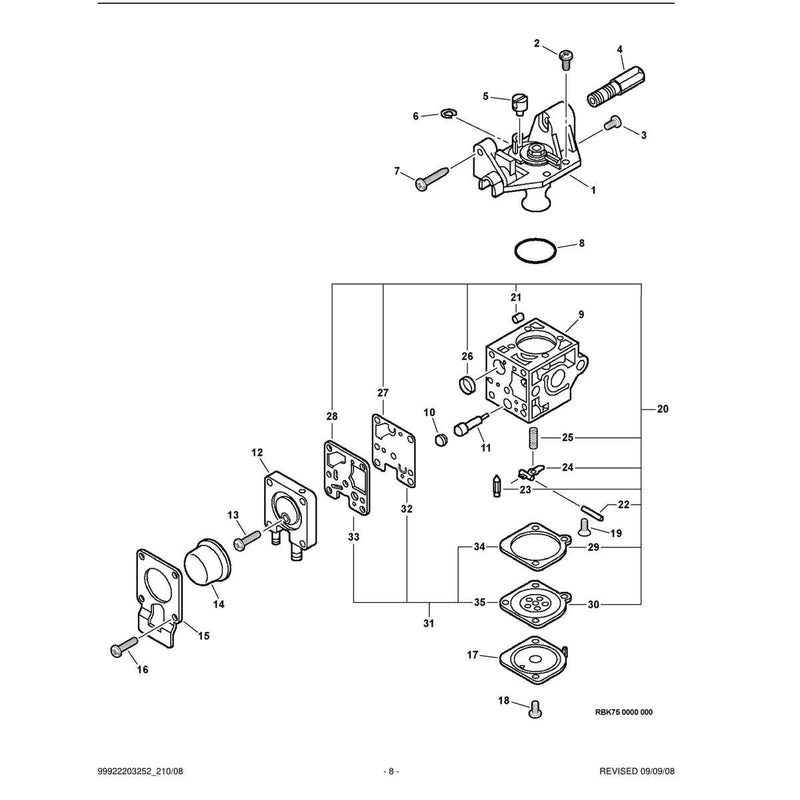 Carburetor -- RB-K75