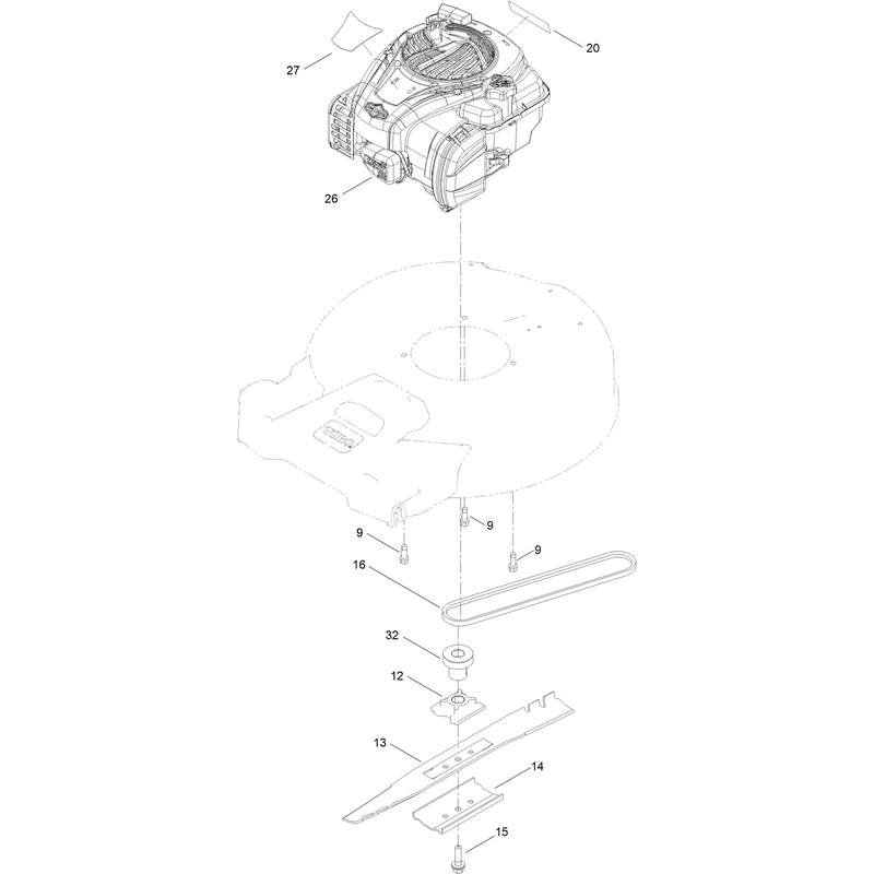 Engine and Blade Assembly