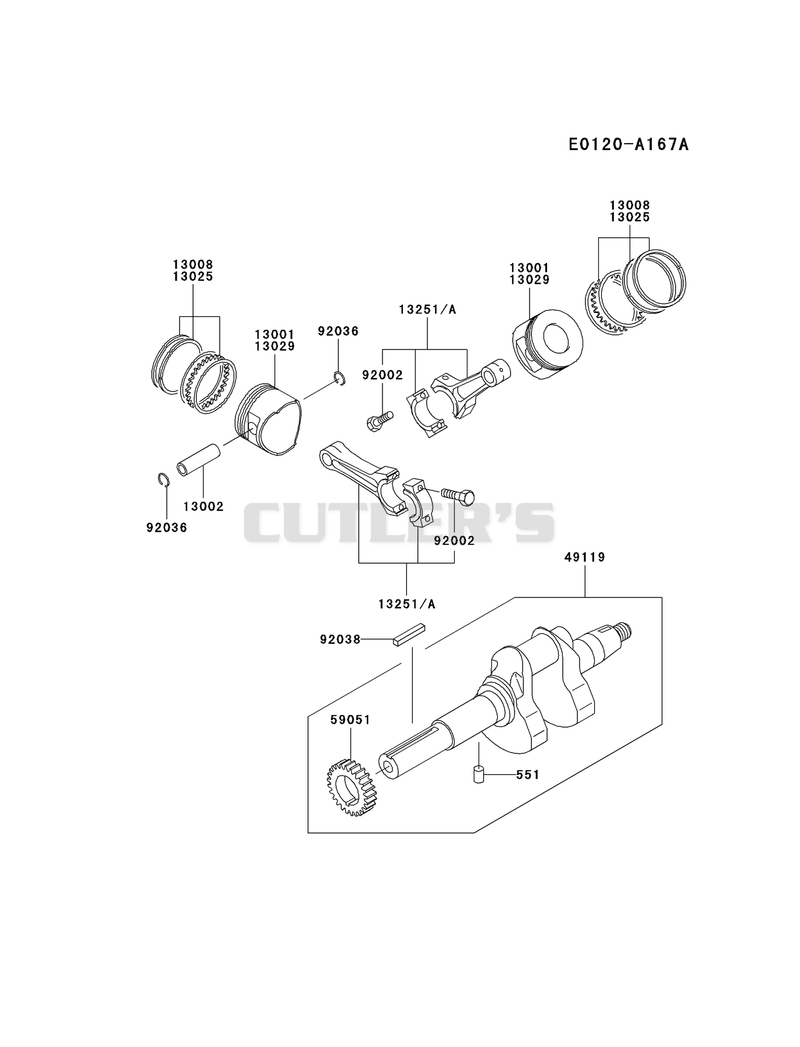 PISTON/CRANKSHAFT