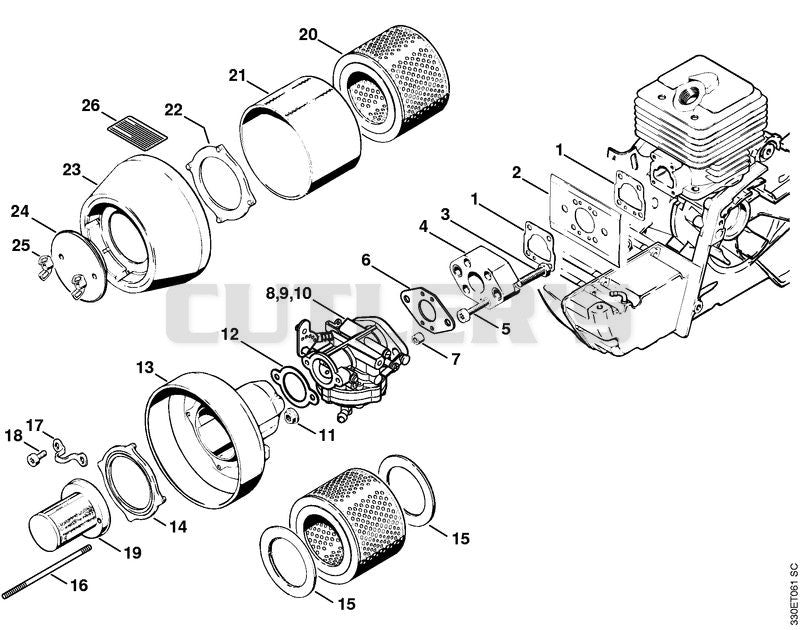 Filter housing, Air filter