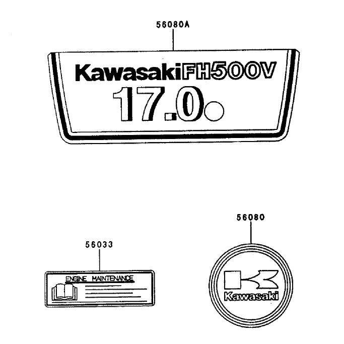 Decals Kawasaki FH500V-AS25