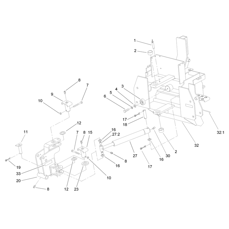 Main and Swing Frame Assembly