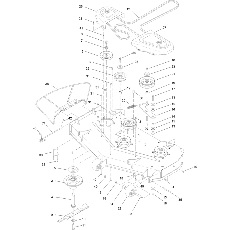 48 Inch Deck Assembly