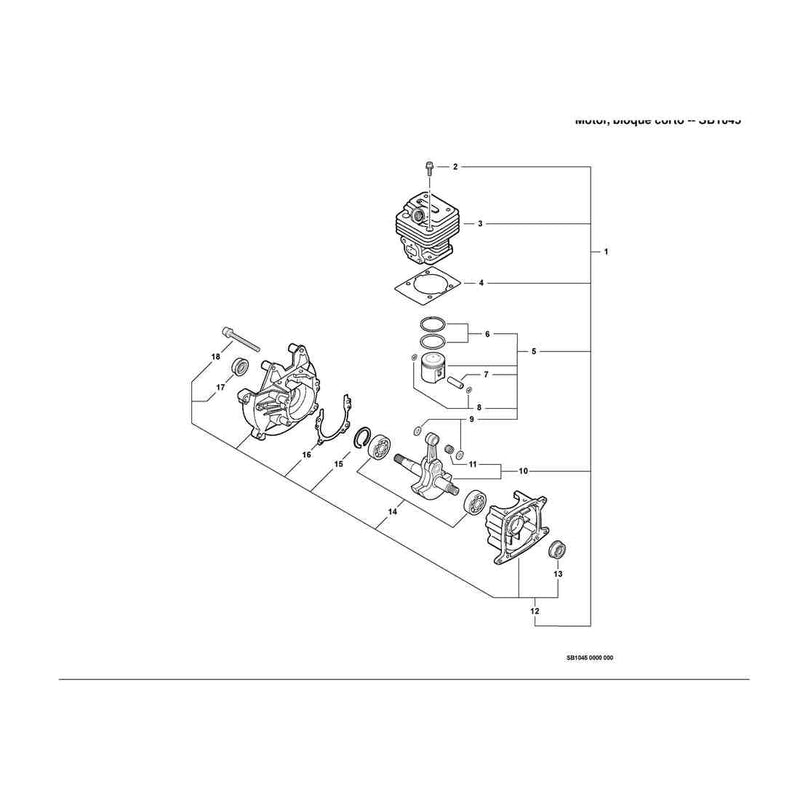 Engine, Short Block -- SB1045