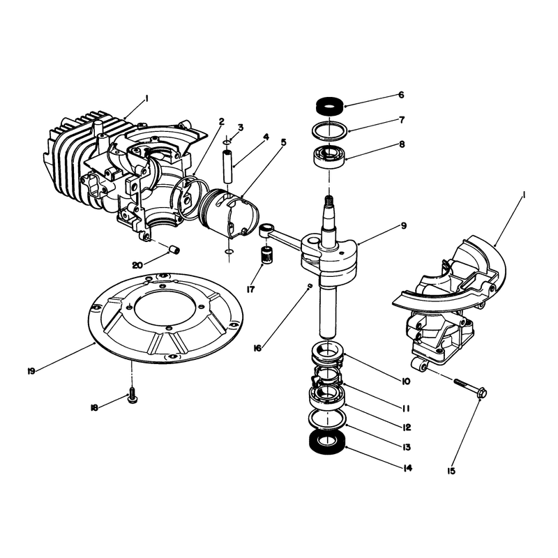 Crankshaft Assembly (model No. 47pp3-6)