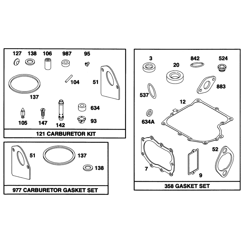 Engine Briggs and Stratton Model 28b707-0126-01