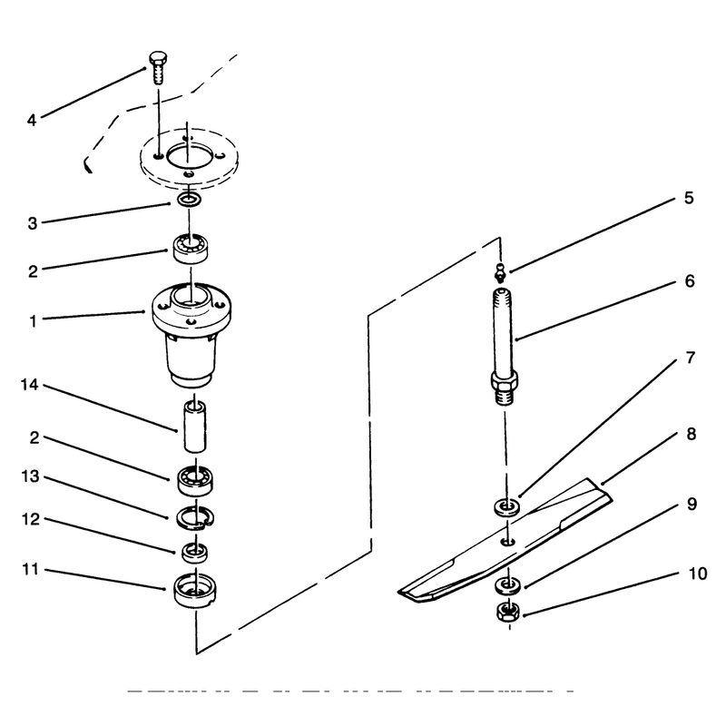 Spindle & Blade Assembly