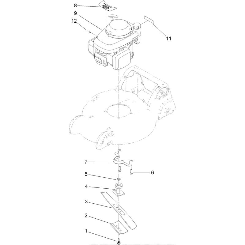Engine and Blade Assembly