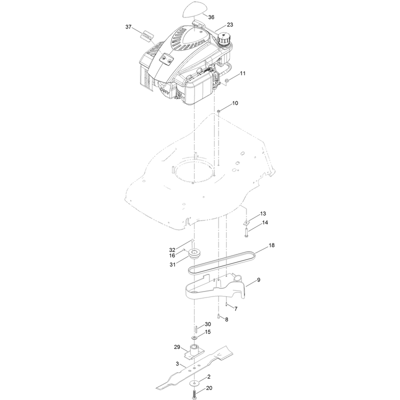 Engine and Blade Assembly