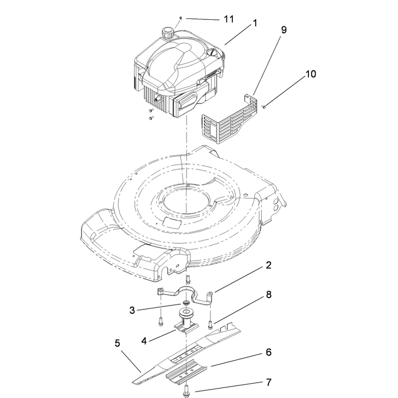 Engine and Blade Assembly