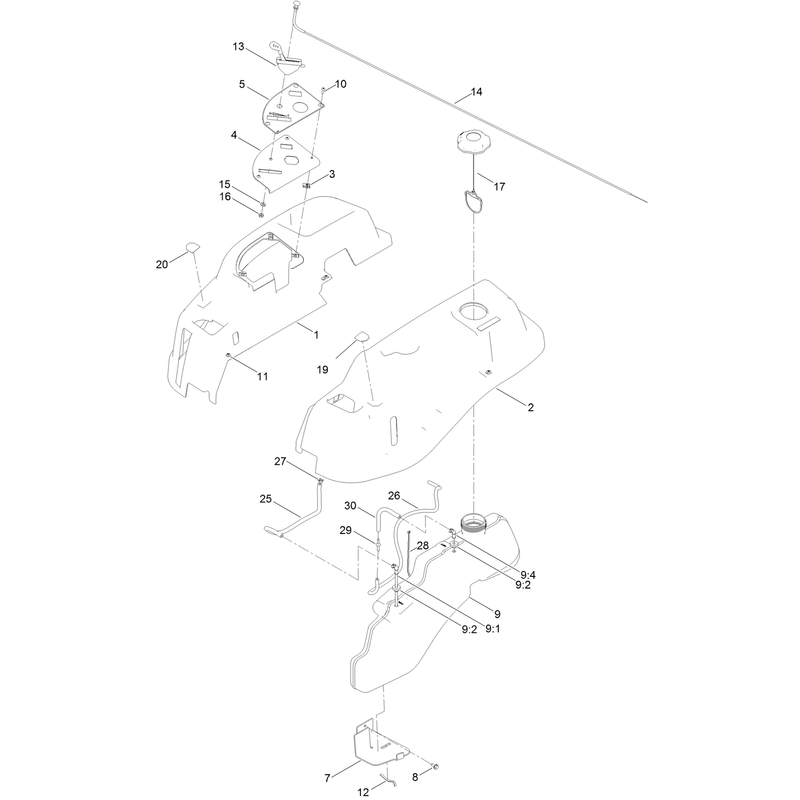 Body Styling and Fuel Tank Assembly
