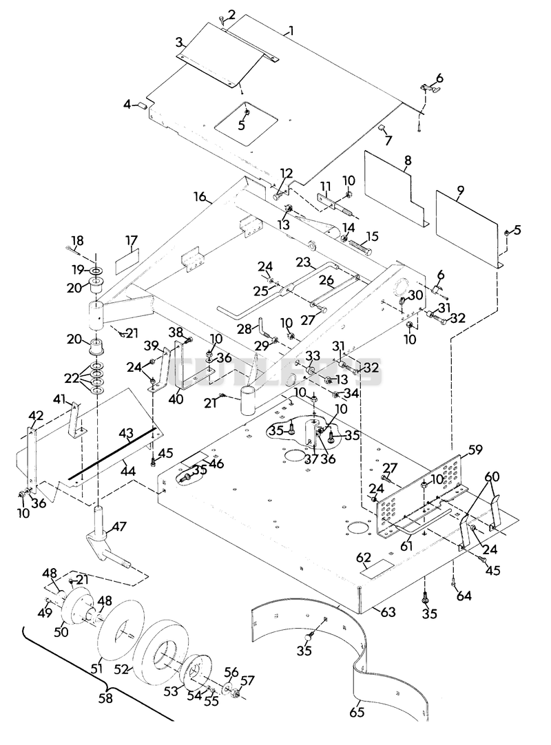 MOWER FRAME