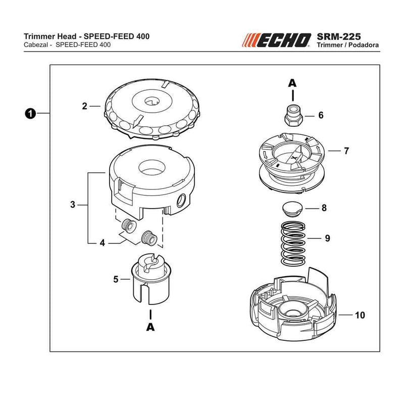 Trimmer Head - SPEED-FEED 400