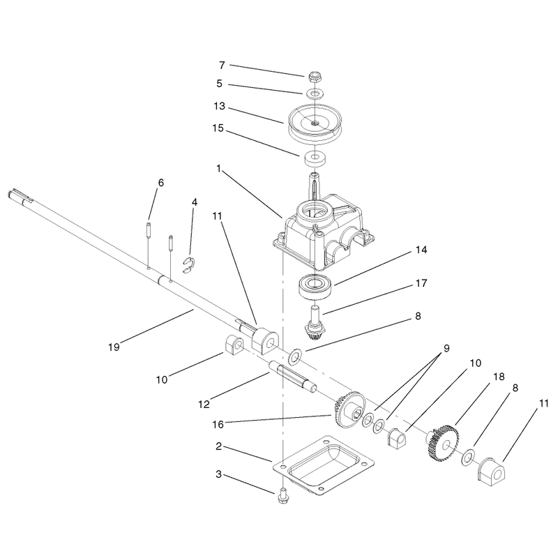Gearcase Assembly No 104-7593