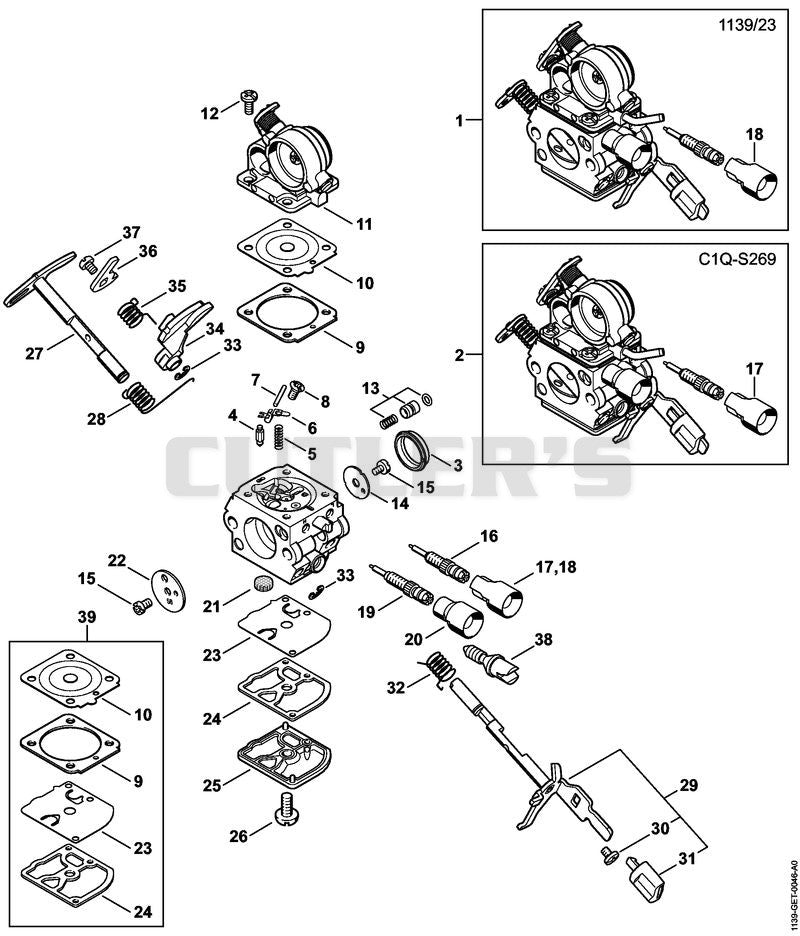 Carburetor 1139/23; C1Q-S269